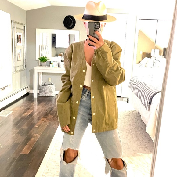 CLUB Monaco army green SPRING 2022 transitional jacket size medium